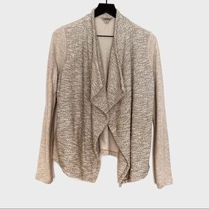 Lucky Brand Open Front Shimmer Thread Cardigan